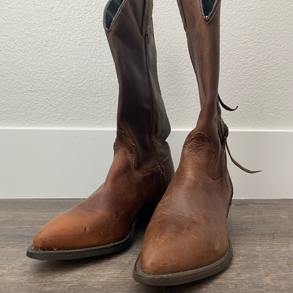 Capezio BOHO Brown Leather Western Boots 5 - Picture 2 of 8